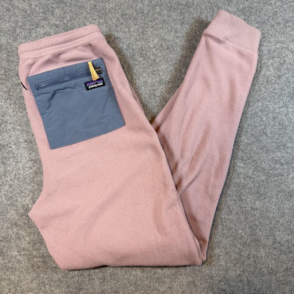 Patagonia Sweatpants Womens 2XLPink Fleece Jogger Pants Elastic Waist Pocket